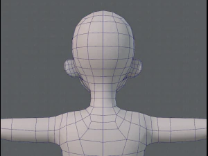 base mesh woman 06 3D Model