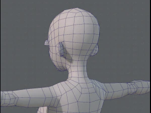 base mesh woman 06 3D Model