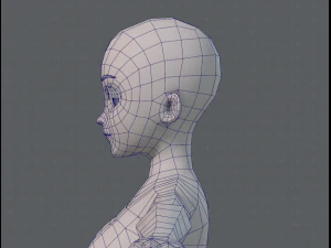 base mesh woman 06 3D Model
