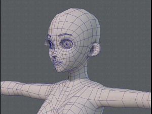 base mesh woman 06 3Dモデル