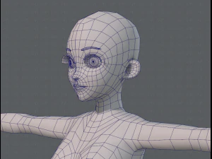 base mesh woman 06 3D Model