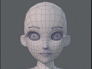 base mesh woman 06 3D Model