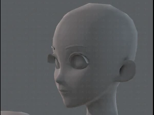 base mesh woman 06 3D Model