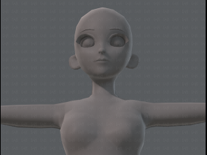 base mesh woman 06 3Dモデル