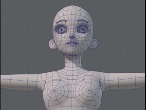 base mesh woman 06 3D Model
