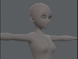 base mesh woman 06 3D Model