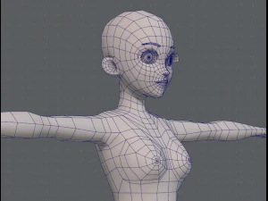 base mesh woman 06 3D Model
