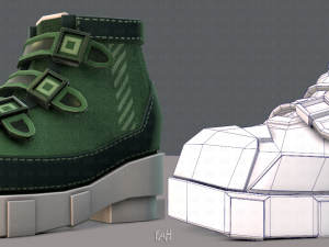 shoes cartoonv15 3D Model