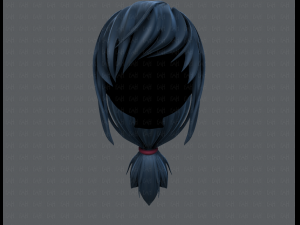 3d hair style for girl v30 3D मॉडल
