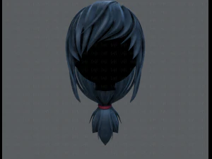 3d hair style for girl v30 3D Model