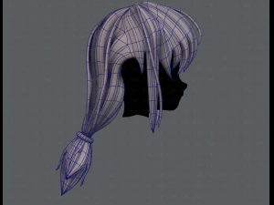 3d hair style for girl v30 3D Model
