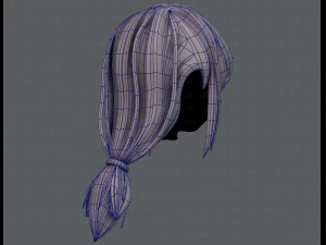 3d hair style for girl v30 3D Model