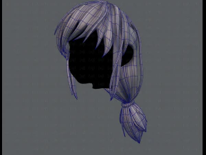 3d hair style for girl v30 3D Model