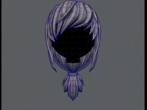 3d hair style for girl v30 3D Model