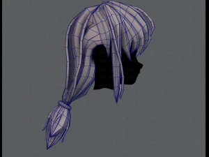 3d hair style for girl v30 3D Model