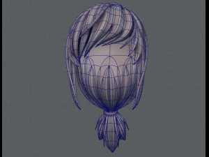 3d hair style for girl v30 3D Model