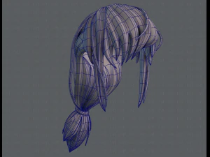 3d hair style for girl v30 3D Model