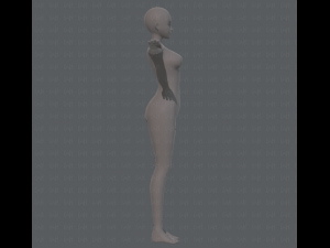 base mesh woman 07 3D मॉडल