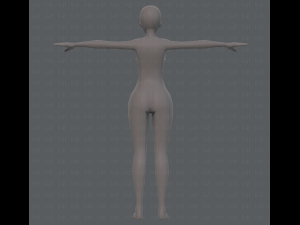 base mesh woman 07 3D मॉडल