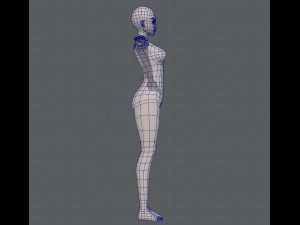 base mesh woman 07 3D मॉडल