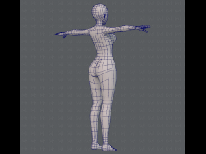 base mesh woman 07 3D मॉडल