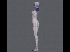 base mesh woman 07 3D मॉडल