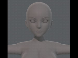 base mesh woman 07 3D मॉडल