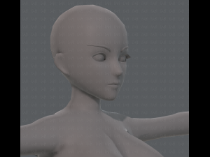 base mesh woman 07 3D मॉडल