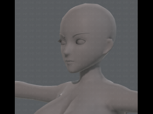 base mesh woman 07 3D मॉडल