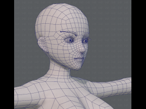 base mesh woman 07 3D मॉडल