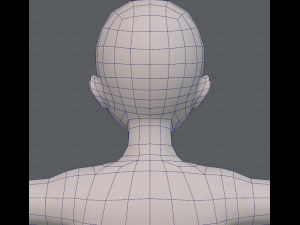 base mesh woman 07 3D मॉडल
