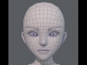 base mesh woman 07 3D मॉडल