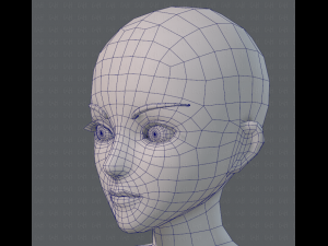 base mesh woman 07 3D मॉडल