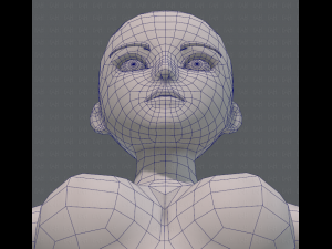 base mesh woman 07 3D मॉडल