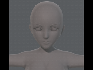 base mesh woman 07 3D मॉडल