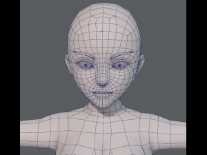 base mesh woman 07 3D मॉडल
