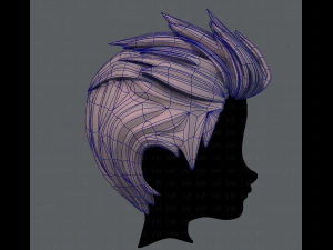 3d hair style for boy v28 3D Model