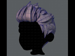 3d hair style for boy v28 3D Model