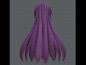 3d hair style for woman typeb v02 3D 模型