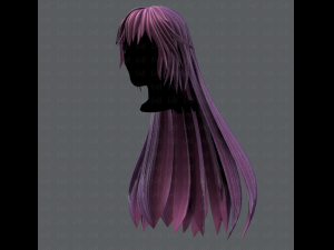 3d hair style for woman typeb v02 3D 模型