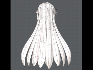 3d hair style for woman typeb v02 3D 模型