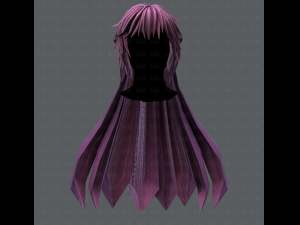 3d hair style for woman typeb v02 3D 模型
