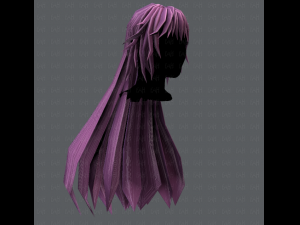 3d hair style for woman typeb v02 3D 模型