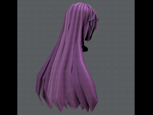 3d hair style for woman typeb v02 3D 模型