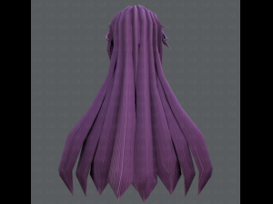 3d hair style for woman typeb v02 3D 模型