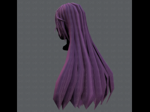 3d hair style for woman typeb v02 3D 模型