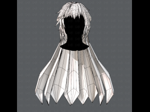 3d hair style for woman typeb v02 3D 模型