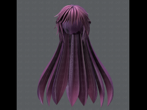 3d hair style for woman typeb v02 3D 模型