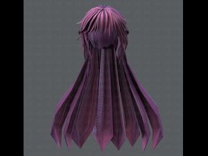 3d hair style for woman typeb v02 3D 模型