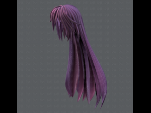 3d hair style for woman typeb v02 3D 模型